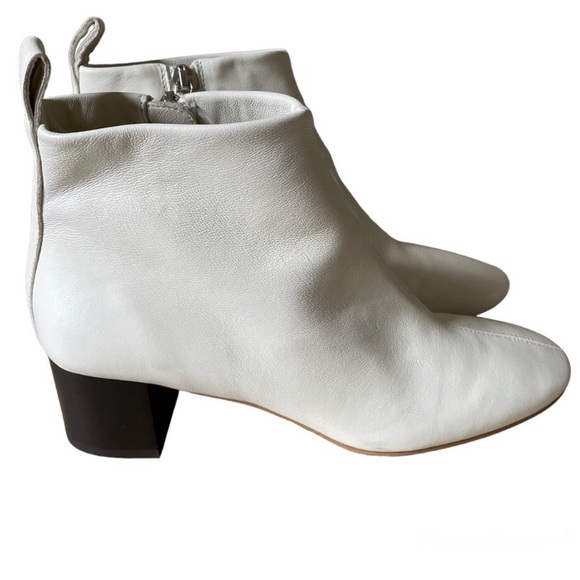 Everlane The Day Boots Italian Leather in Bone Off White - Picture 1 of 3